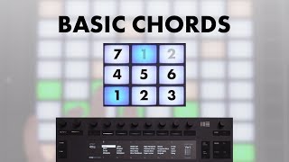 Chords on Ableton Push EASY Introduction tutorial on how to play chords [upl. by Nylecoj447]