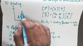 S 401 Geometric Transformations Translation Rotation Scaling Reflection Shear [upl. by Nico331]