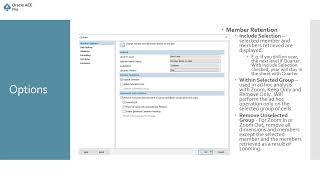 04 SmartView Options in the SmartView and Essbase Ribbon 1 [upl. by Grados]