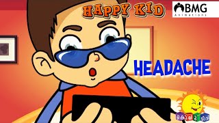 Happy Kid  Headache  Episode 181  Kochu TV  Malayalam  BMG [upl. by Adnovad]