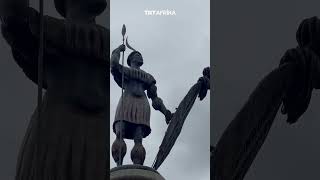 South Africas President Ramaphosa And Zulu King Unveil King Shakas Statue In Durban [upl. by Tnahsin695]