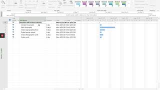 MS Project Tutorial 1  Entering activities [upl. by Marchelle87]