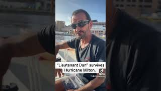 “Lieutenant Dan” survives Hurricane Milton [upl. by Ulda549]