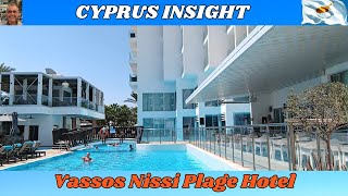 Vassos Nissi Plage Hotel Ayia Napa Cyprus  2024 Tour Around [upl. by Nivlam174]