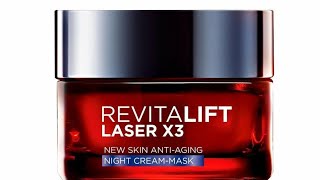 Honest Review of Loreal Revitalift Laser x3 Anti Aging CreamMask Night [upl. by Mori321]