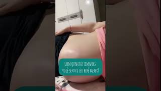 Com quantas semanas você sentiu seu bebê mexer maternidade gravida gravidez [upl. by Atela341]