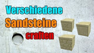 Verschiedene Sandsteine craften  Minecraft Tutorial [upl. by Norrad]