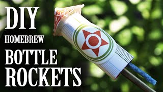 Homebrew Bottle Rockets  From Household Materials [upl. by Karas]