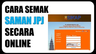 Cara Semak Saman JPJ Secara Online [upl. by Assillam724]