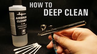 How to deep clean your airbrush  Tutorial [upl. by Aizirtap]