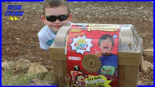 Evan Finds Ryans World Mega Mystery Treasure Chest Pirate Toy [upl. by Jemmy]