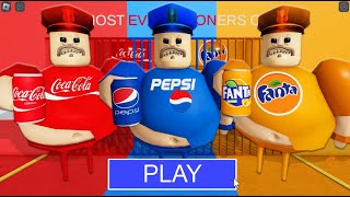 COLA VS PEPSI VS FANTA Barrys Prison Run [upl. by Lorrimor]