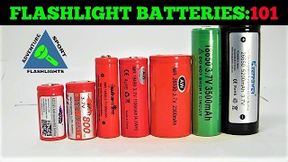 Flashlight Batteries 101 Quick and Simple Explanation [upl. by Piegari]