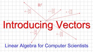 Linear Algebra for Computer Scientists 1 Introducing Vectors [upl. by Anavlys]