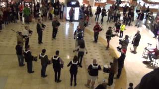 Bagpipe Holiday Flash Mob 2014 [upl. by Letisha]