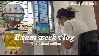 exam week vlog  2nd year Mbbs  studying cooking eating mbbs livingalone [upl. by Alderman]