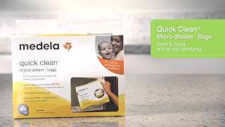 Quick Clean™ Micro Steam™ Bags Medela [upl. by Alyakcm]