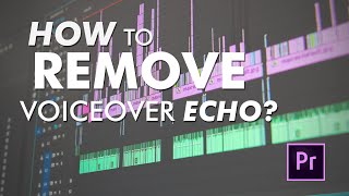 HOW TO REMOVE VOICE OVER ECHO IN PREMIERE PRO [upl. by Hernando786]