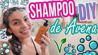 SHAMPOO DE AVENA  DIY  VEGANO CERO BASURA  Mixi [upl. by Ttenna]