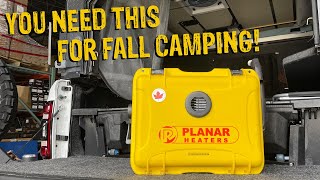 Planar Portable 12V Diesel Heater  A Fall Camping Must Have [upl. by Ahsiened]