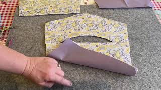 Happy Days lined peg bag tutorial [upl. by Ennovart]