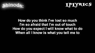 Linkin Park  By Myself Lyrics on screen HD [upl. by Nirrac]