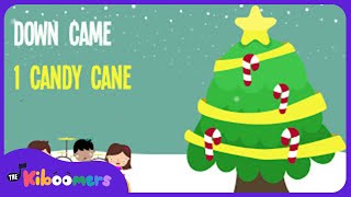 5 Candy Canes Lyric Video  The Kiboomers Preschool Songs amp Nursery Rhymes for Christmas [upl. by Goerke]