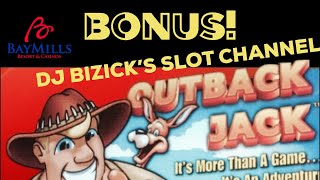 🐊🦈OUTBACK JACK SLOT MACHINE🦈🐊 🚨BONUS🚨 🎰BAY MILLS RESORT amp CASINO 🎰 [upl. by Katleen]