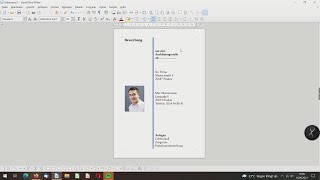 Deckblatt erstellen für Bewerbungsmappe  Libre Office [upl. by Oicaroh627]