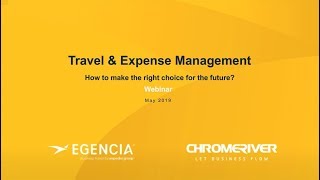 Travel amp Expense Management How to make the right choice for the future [upl. by Darice846]