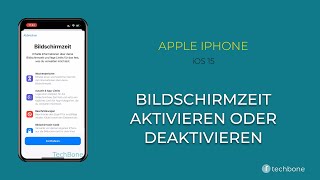 Bildschirmzeit einausschalten  Apple iPhone iOS 15 [upl. by Avehstab]