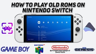 How To Play Your Old Roms On Your Nintendo Switch Retroarch [upl. by Zaneta812]