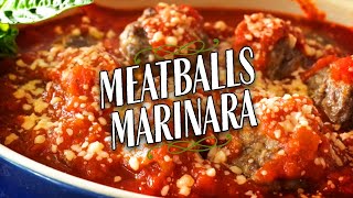 QUICK amp EASY Meatball Marinara 🍝 RECIPE 📝 [upl. by Macegan]