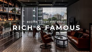 House of the Rich amp Famous Modern Luxury Penthouse Top Exotic Marble amp Italian FurnitureMon Cheri [upl. by Pettifer92]