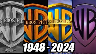 Evolution of Warner Bros logo  19482024 [upl. by Korney159]