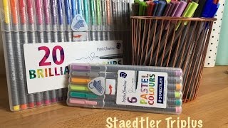 Staedtler Triplus Fineliner Pen Review [upl. by Erdnassac]