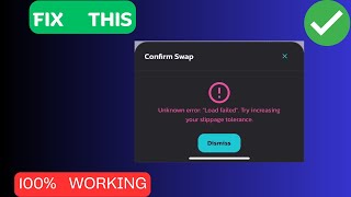 How to Fix “Unknown error Load failed try Increasing your slippage tolerance” Error inPancakeSwap [upl. by Vanden]