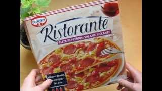 Dr Oetker Ristorante Pizza Pepperoni Salame Piccante [upl. by Oab]