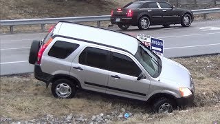 Black ice havoc in St Louis spins slideoffs crunches caught on camera  February 10 2019 [upl. by Mcnair692]