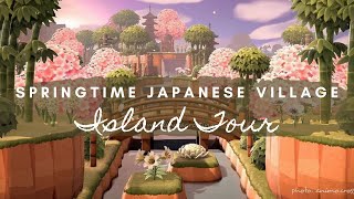 BEAUTIFUL JAPANESE VILLAGE ISLAND TOUR  Animal Crossing New Horizons [upl. by Esimorp900]