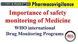 Importance of safety monitoring  WHO international Drug Monitoring Programs Pharmacovigilance [upl. by Carilyn]