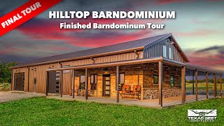 Hilltop BARNDOMINUM Home FINISHED TOUR  Texas Best Construction [upl. by Kcolttam54]