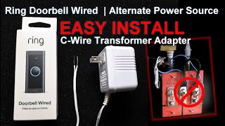 Ring Video Doorbell Wired  2021 Release  How to Use Wall Outlet Power Source [upl. by Paulita]