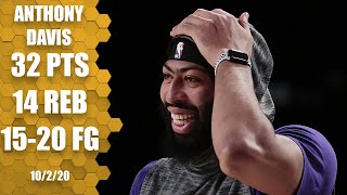 Anthony Davis puts up 32 and 14 for Lakers vs Heat GAME 2 HIGHLIGHTS  2020 NBA Finals [upl. by Carny]