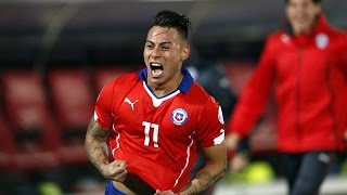 Chile 2  1 Perú  Golazo de Eduardo Vargas [upl. by Dnomyaw]