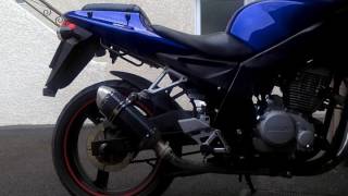 daelim roadwin 125 akrapovic sound test [upl. by Anatolio]