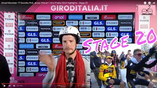 Giro Stage 20 Tarvisio to Monte Lussari ITT EP 286 [upl. by Aneeuqahs]