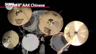 Sabian 18quot AAX Chinese Cymbal [upl. by Letisha]