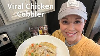 Making the viral chicken cobbler from Your Barefoot Neighbor  Easiest comfort food dinner to make [upl. by Nahsab570]