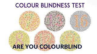 Color blindness test test for color blindishihara testSatyendra Mishra [upl. by Aniret]